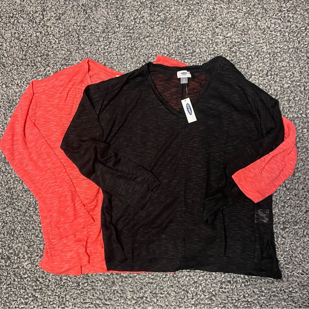 Black and Orange Old Navy Long Sleeves